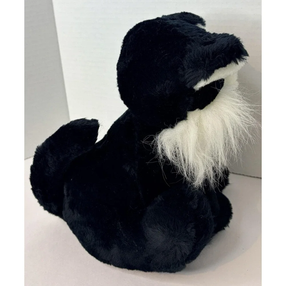 Vintage Radio Shack AM Radio Tuxedo Cat Plush Black White 1980s Retro Plush Toy